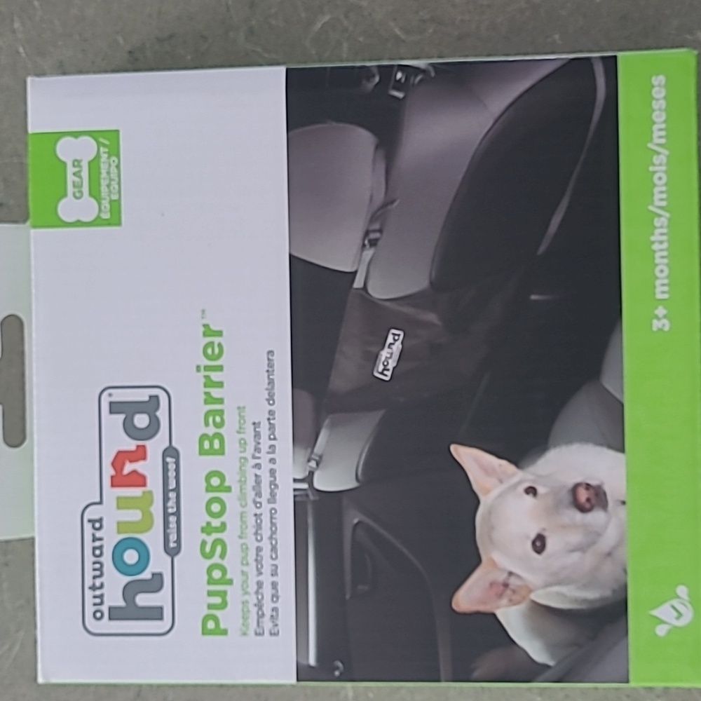 Pupstop dog barrier for car